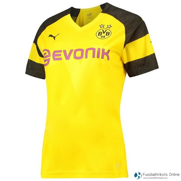 Borussia Dortmund Trikot Heim Damen 2018-19 Gelb Fussballtrikots Günstig